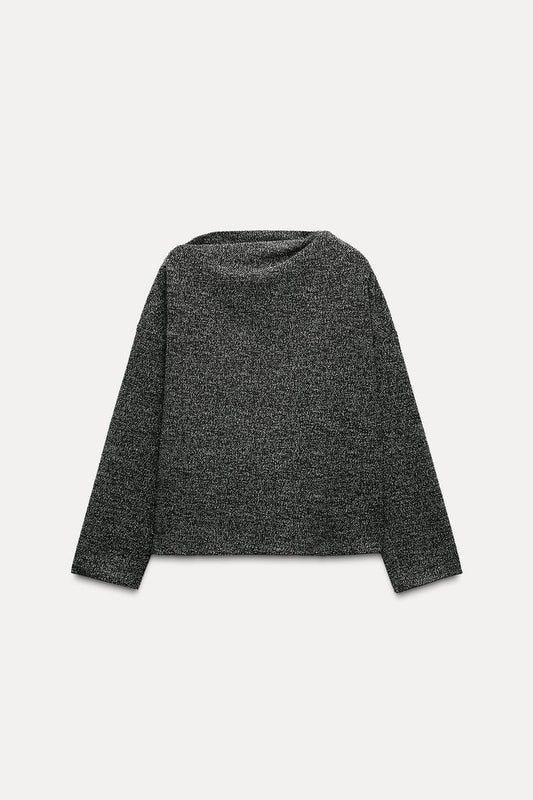 HAUT AVEC COL DRAPÉ