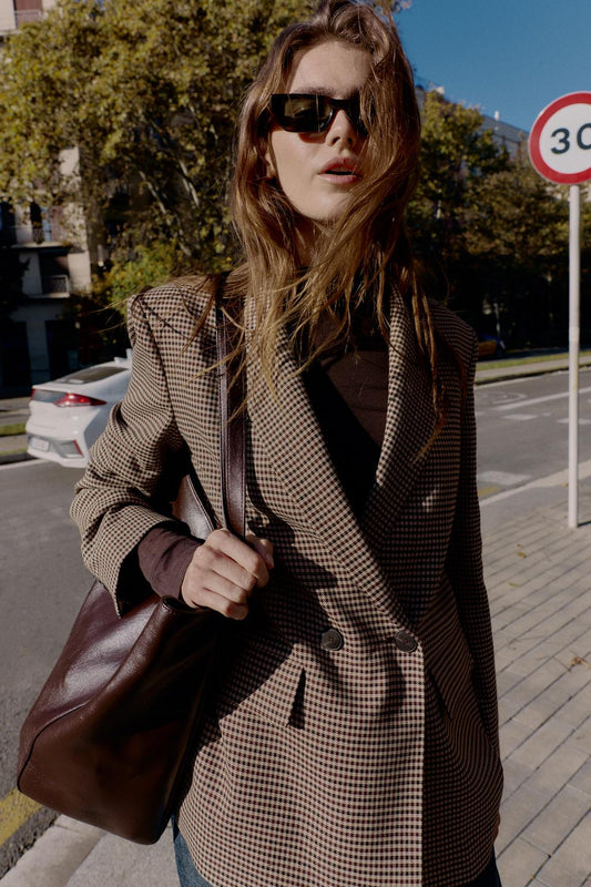 VESTE OVERSIZE À BOUTONNAGE CROISÉ