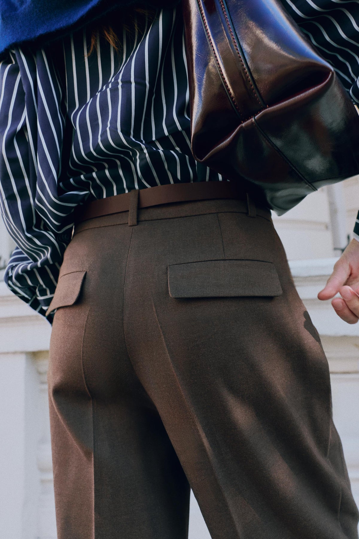 CHEMISE EN POPELINE À RAYURES
