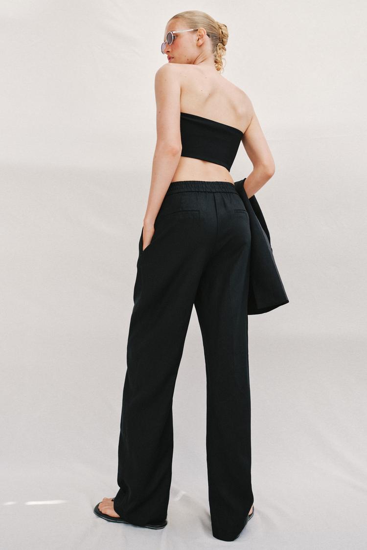 VESTE AVEC LIN À MANCHES RETROUSSÉES (Copie)