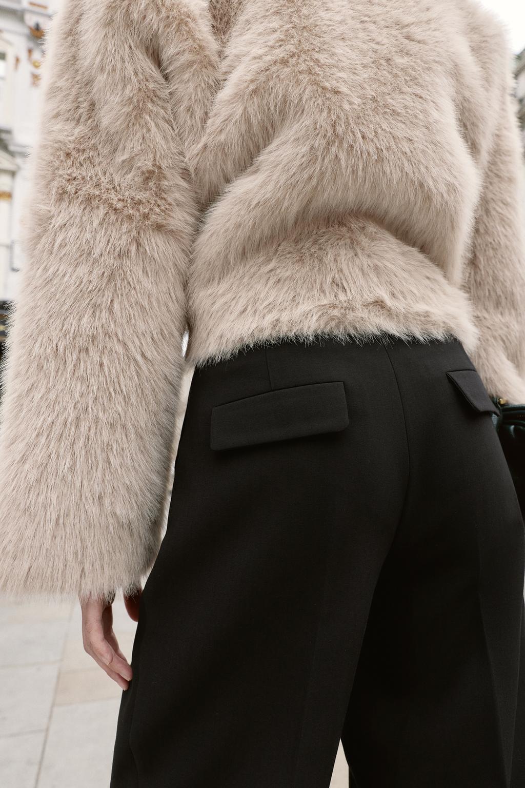 PANTALON À PINCES SANS CEINTURE