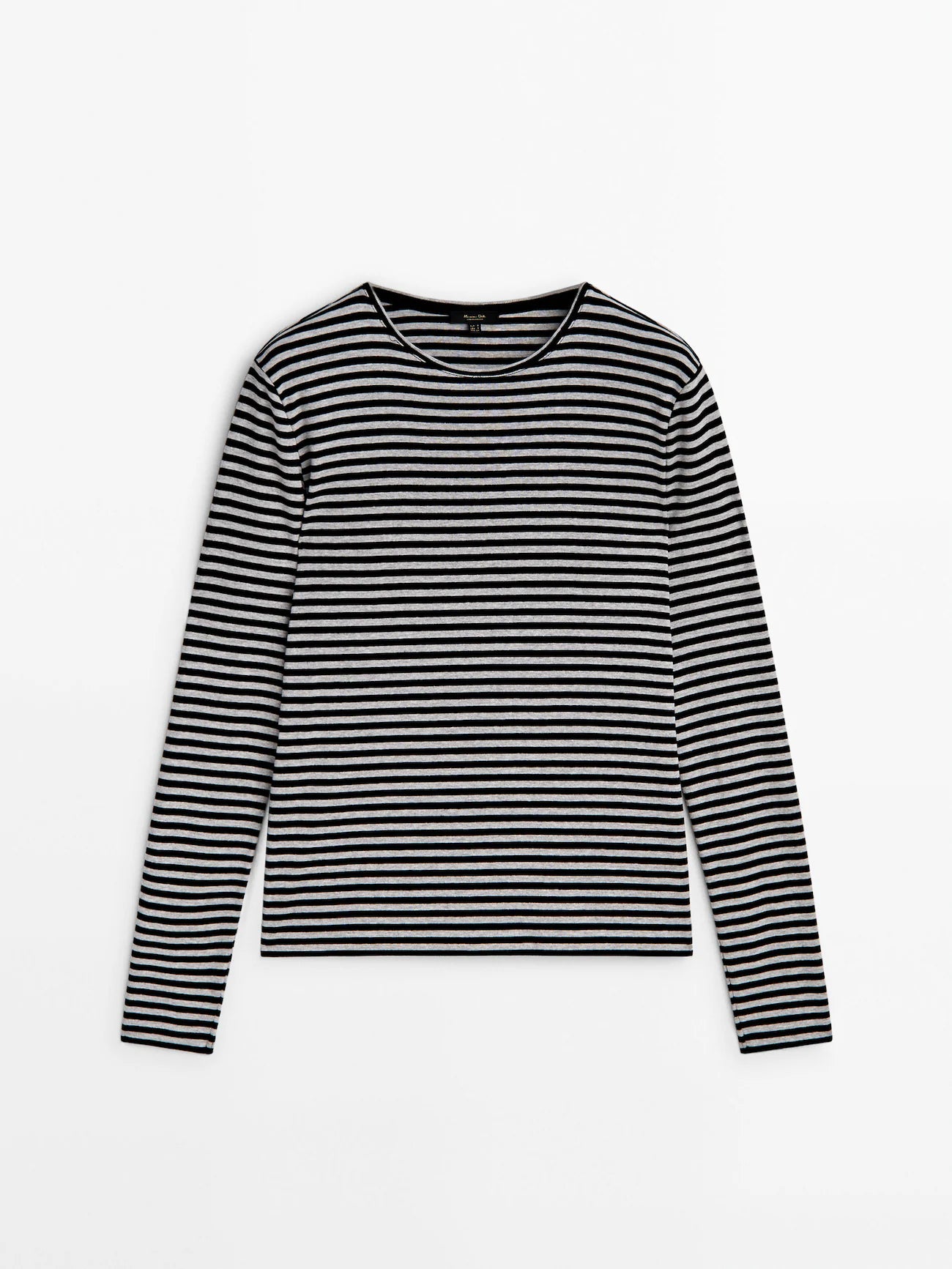 TOP RAYÉ EN COTON À MANCHES LONGUES MASSIMO DUTTI Dutti