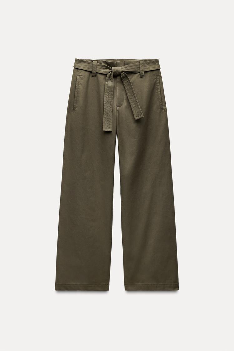 BELTED TROUSERS