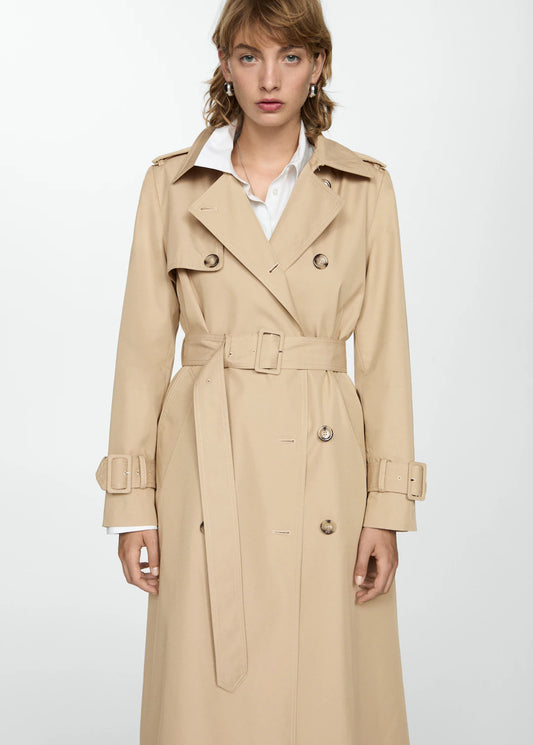 MANGO TRENCH COTON DOUBLE BOUTONNAGE