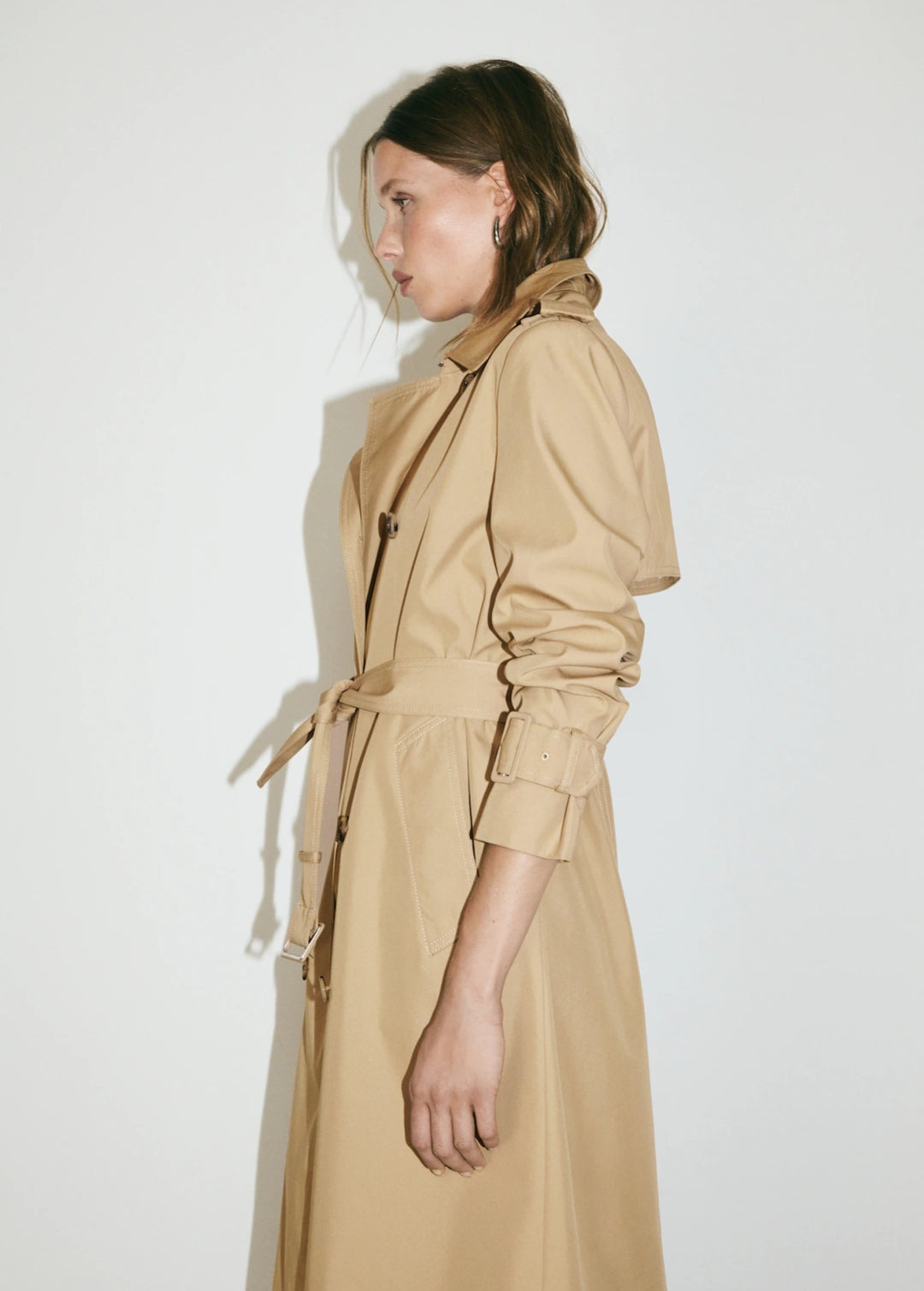 MANGO TRENCH COTON DOUBLE BOUTONNAGE