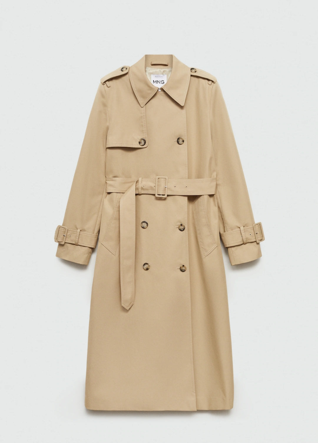 MANGO TRENCH COTON DOUBLE BOUTONNAGE