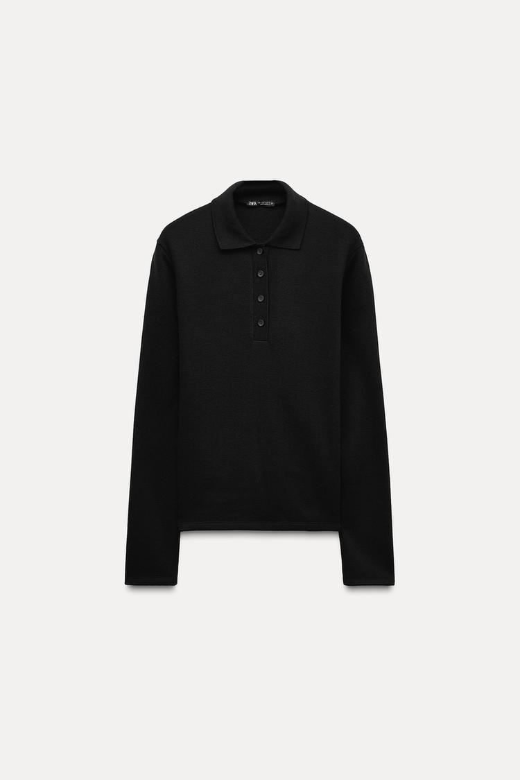 PULL COL POLO DOUX