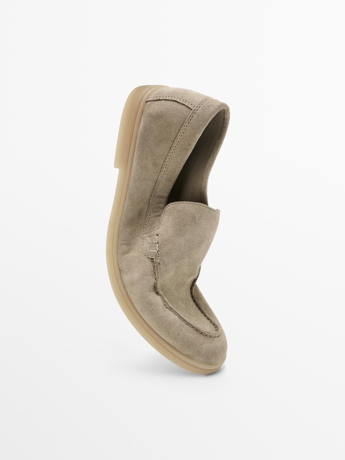 MOCASSINS CROÛTE DE CUIR FEMMES