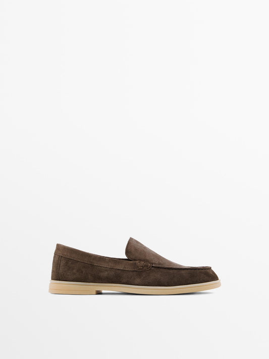 MOCASSINS CROÛTE DE CUIR FEMMES
