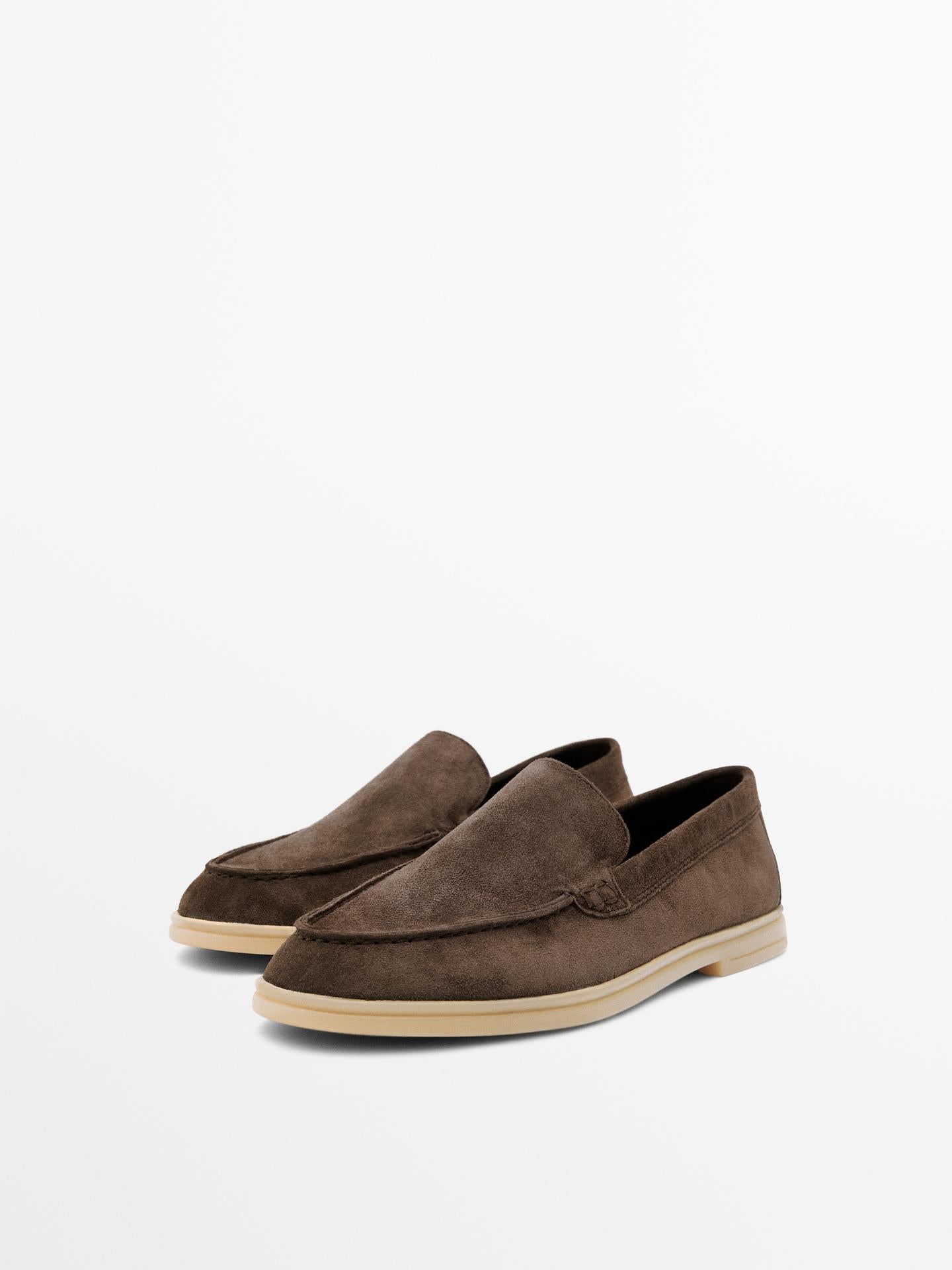 MOCASSINS CROÛTE DE CUIR FEMMES
