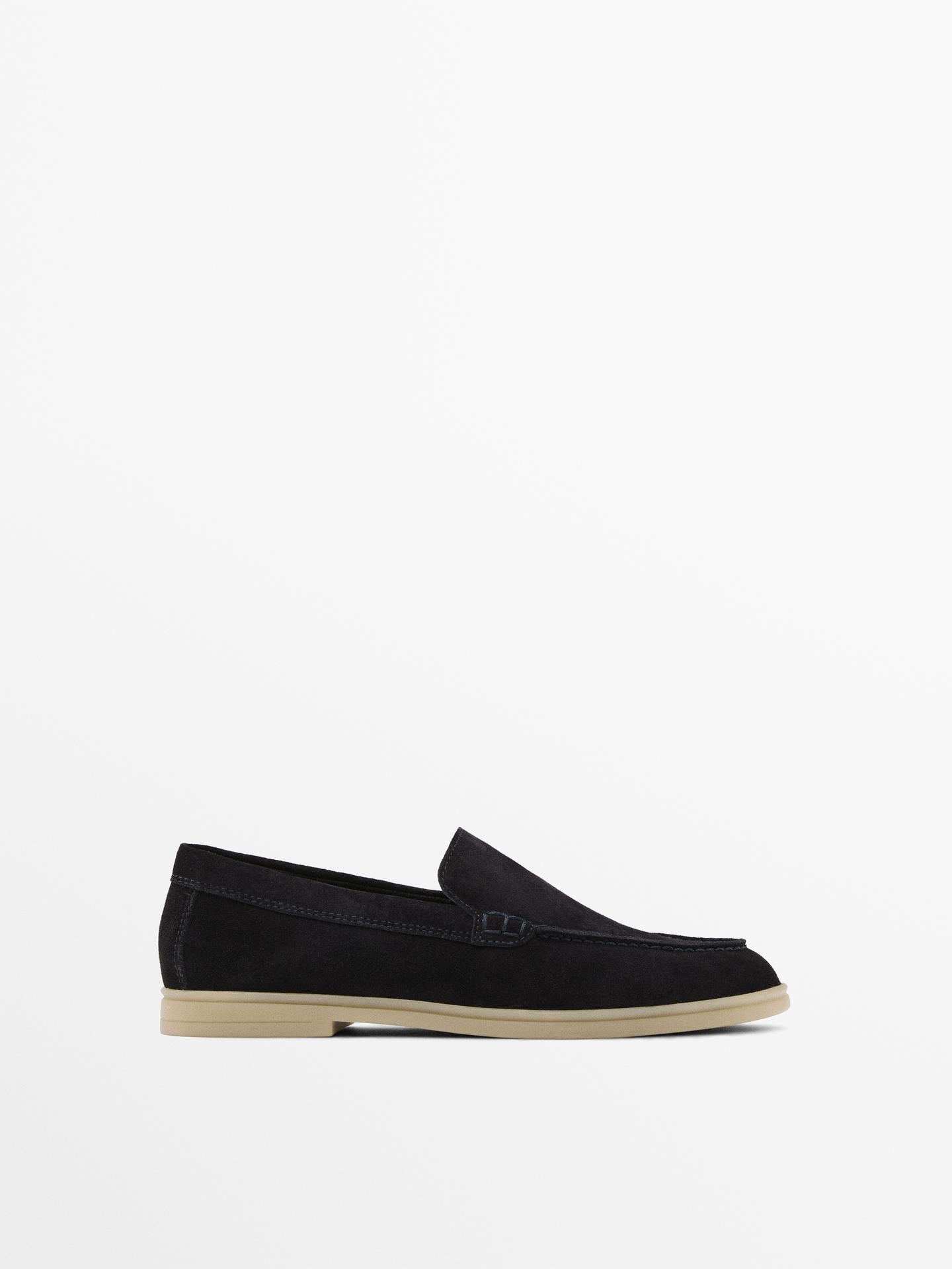 MOCASSINS CROÛTE DE CUIR FEMMES AVEC BOITE
