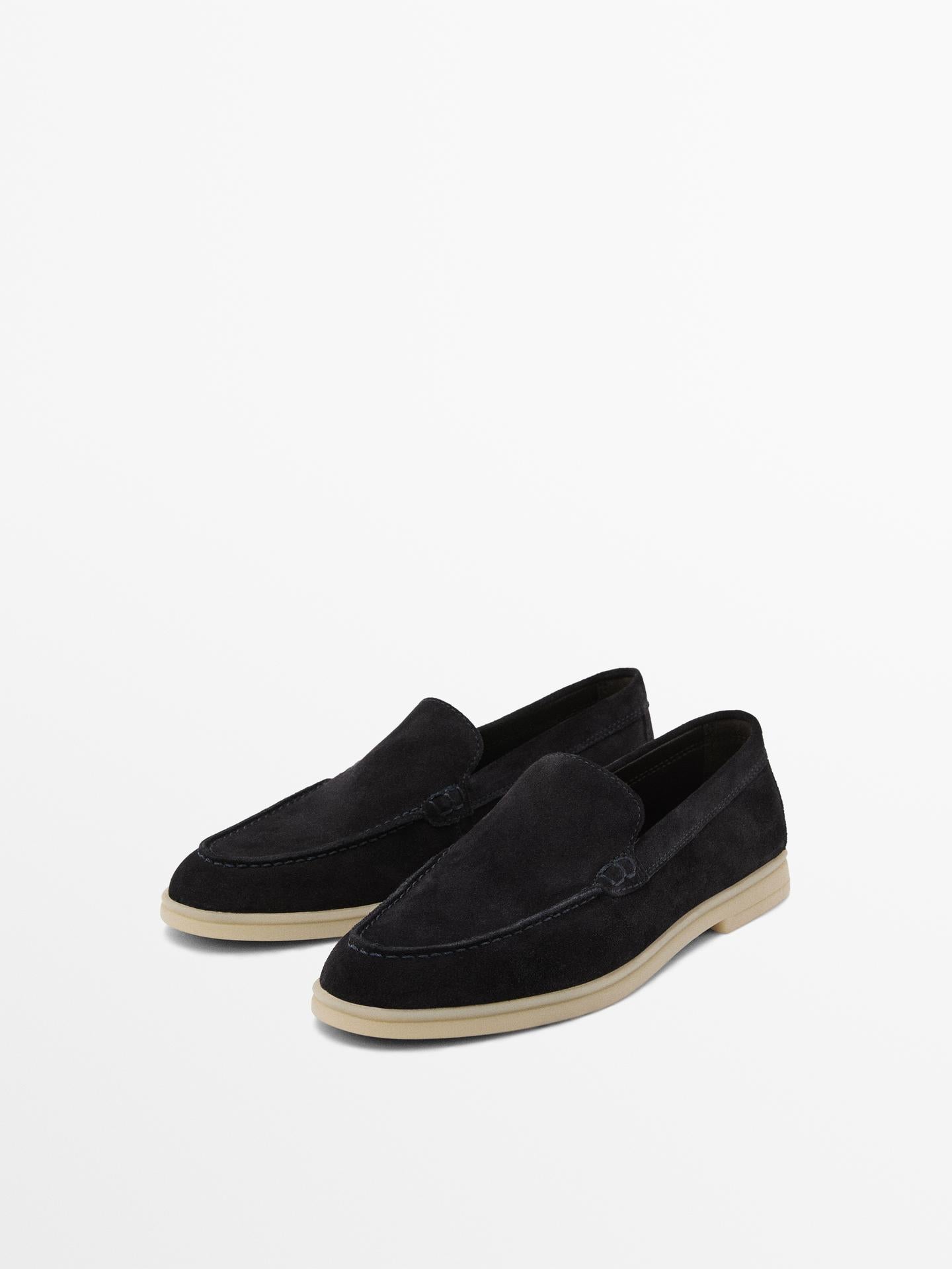 MOCASSINS CROÛTE DE CUIR FEMMES AVEC BOITE