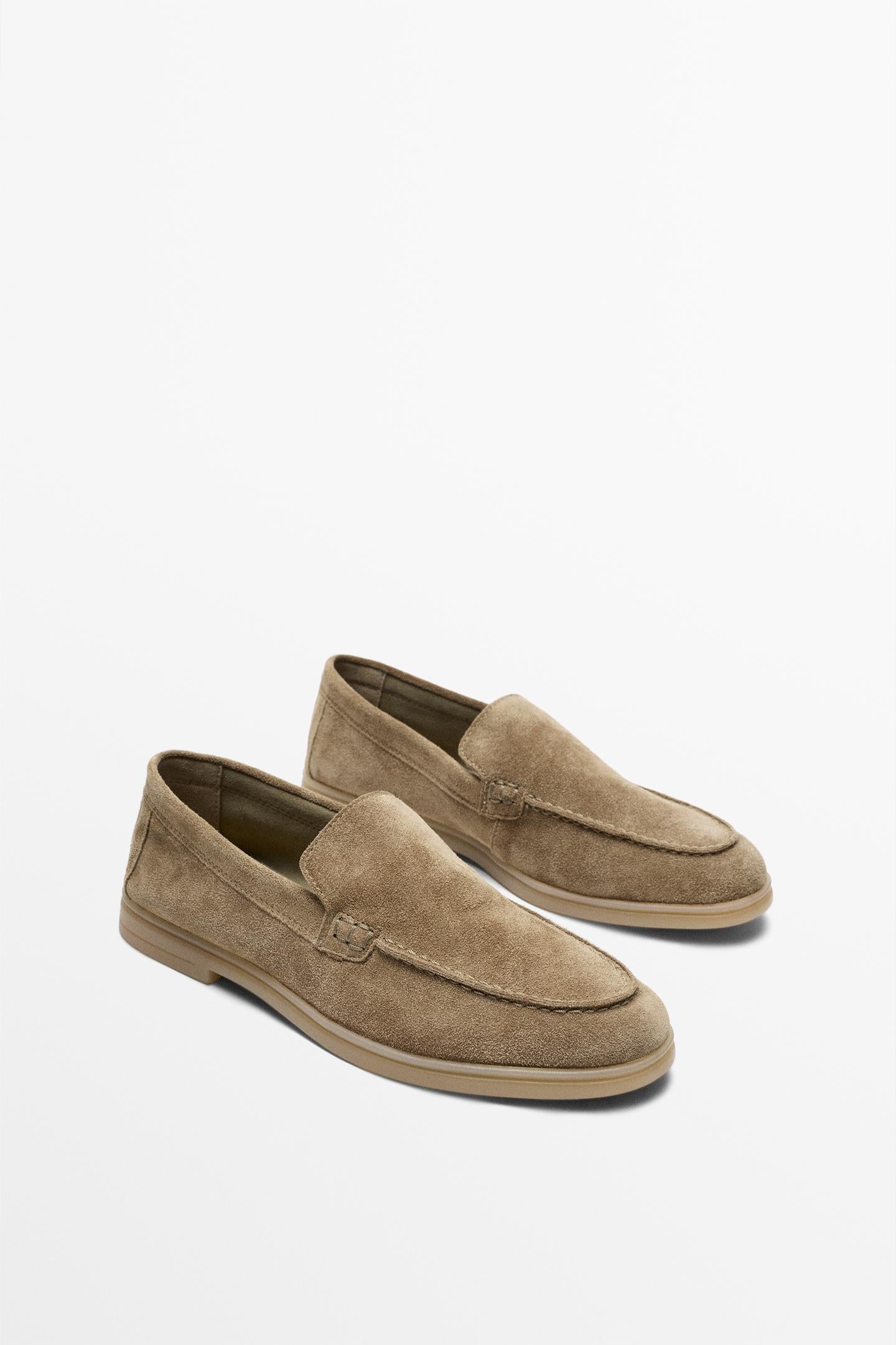 MOCASSINS CROÛTE DE CUIR