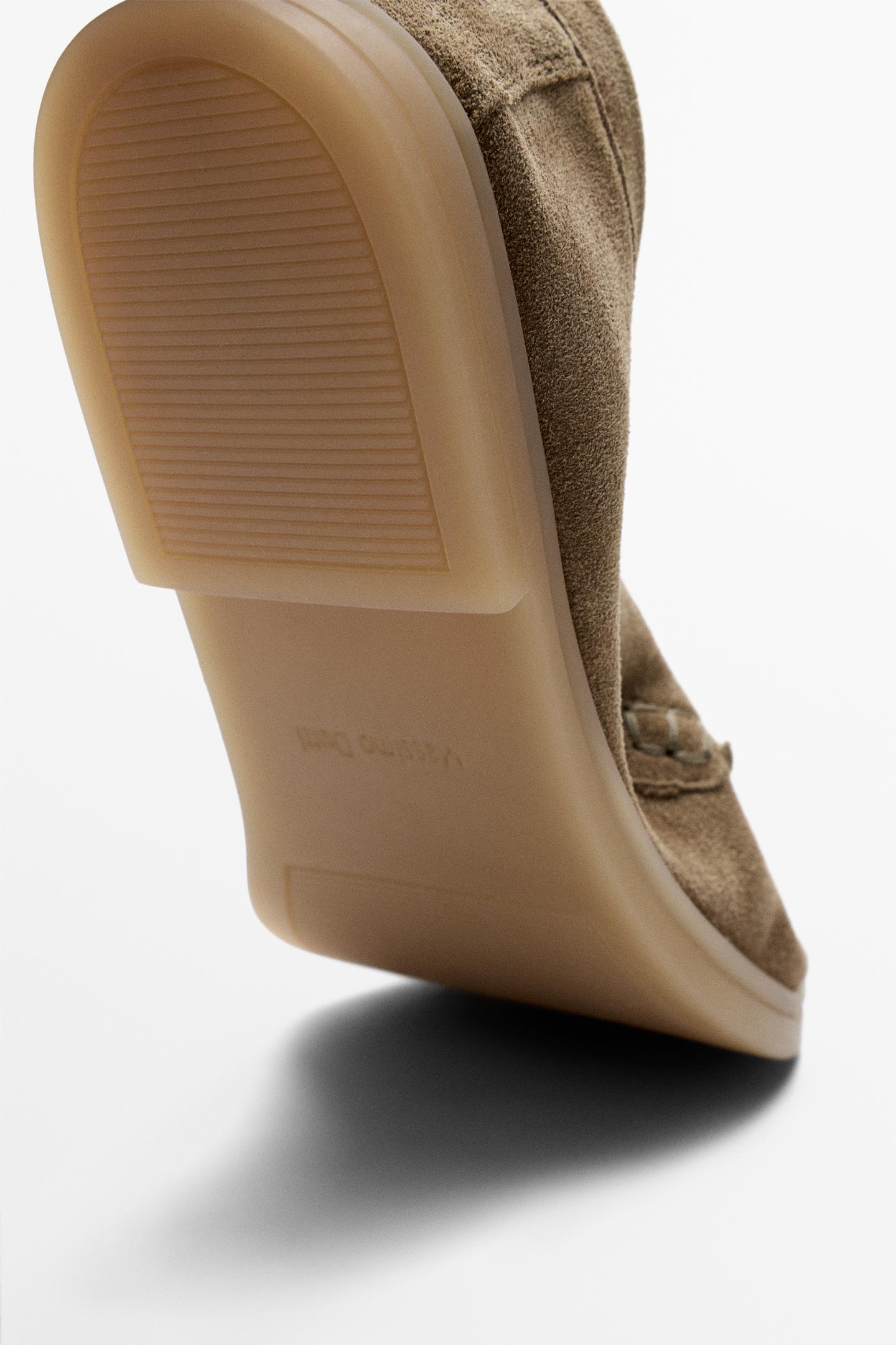 MOCASSINS CROÛTE DE CUIR