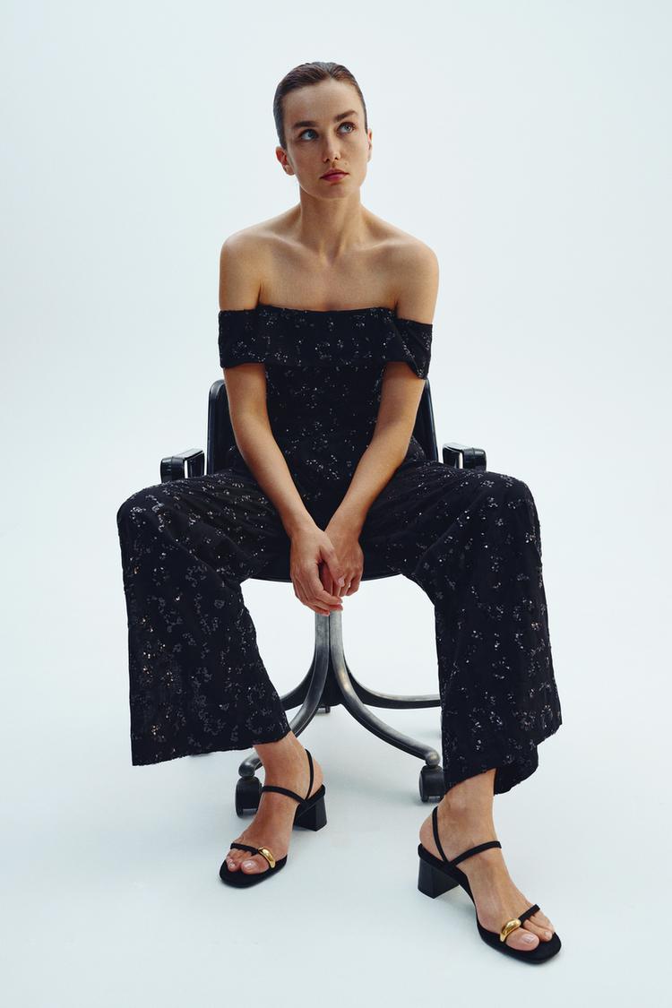 PANTALON VOLUME SEQUINS