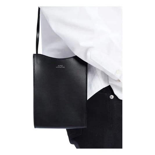 A.P.C. POCHETTE TOUR DE COU EN CUIR LISSE JAMIE