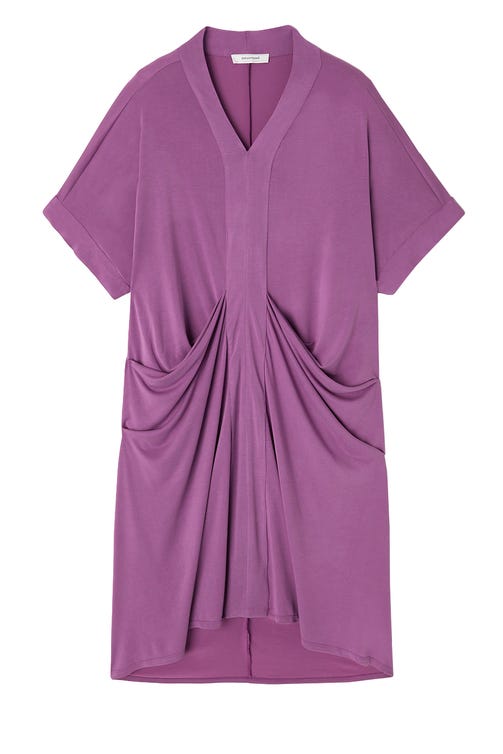 Robe Caftan Unie Femme Cassis Promod