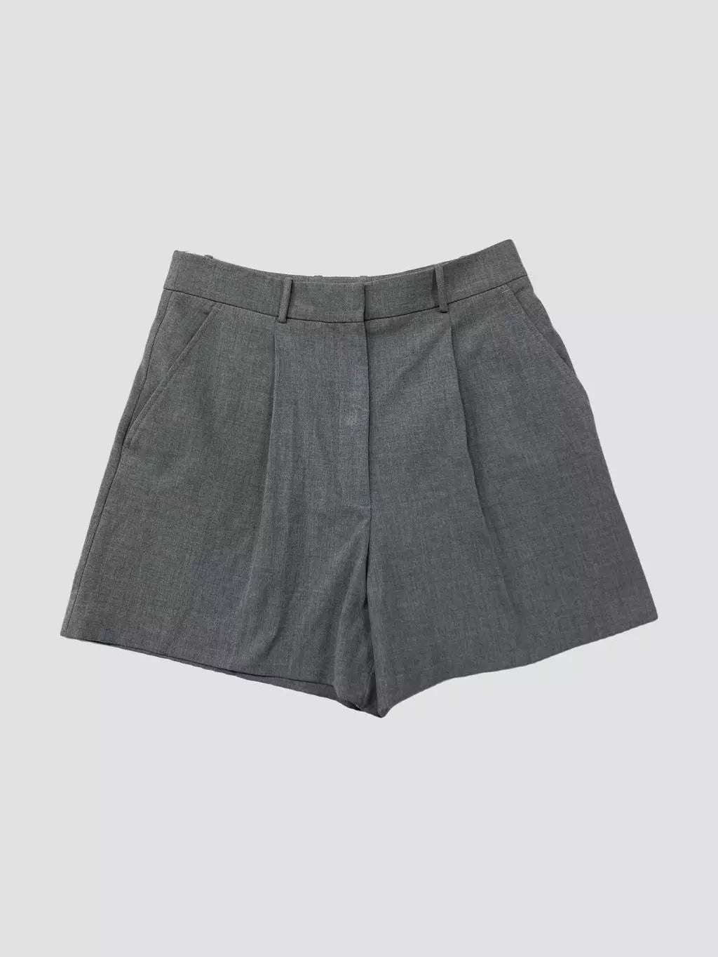 BERMUDA TAILLE HAUTE AVEC LIN