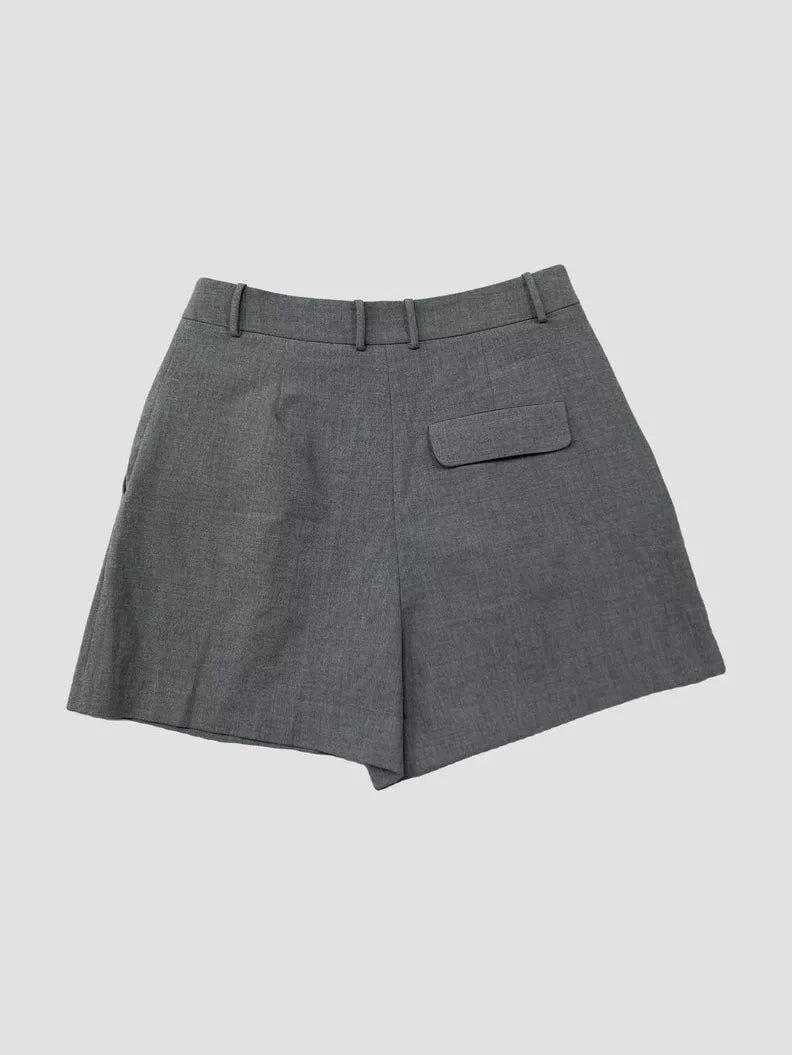 BERMUDA TAILLE HAUTE AVEC LIN