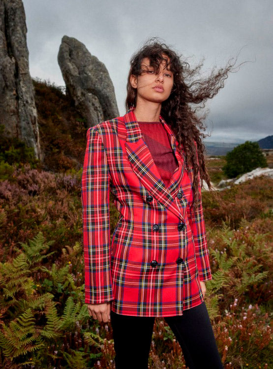 VESTE À CARREAUX TARTAN SFERA