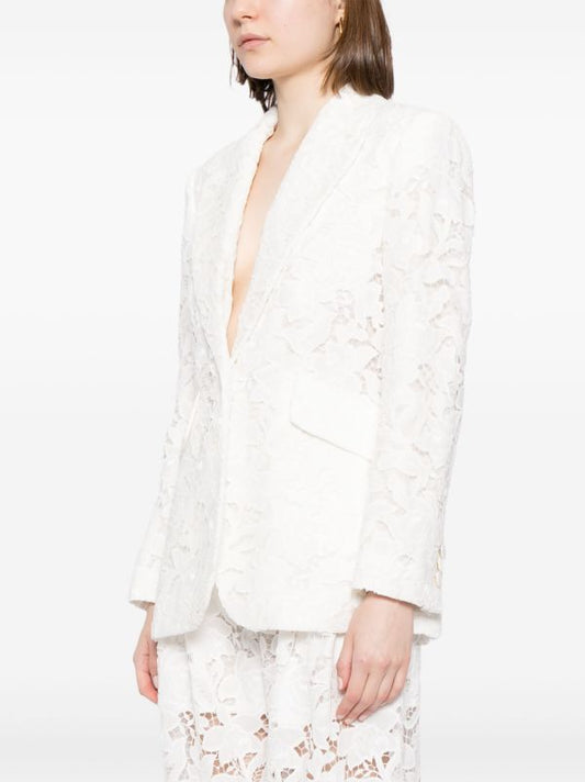 ENSEMBLE BLAZER | PANTALON  EN DENTELLE AVEC ÉPAULETTES