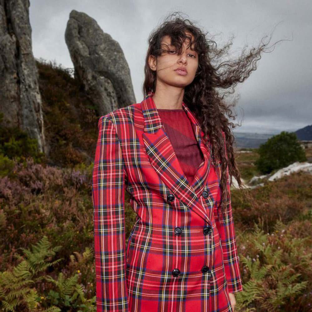 VESTE À CARREAUX TARTAN SFERA