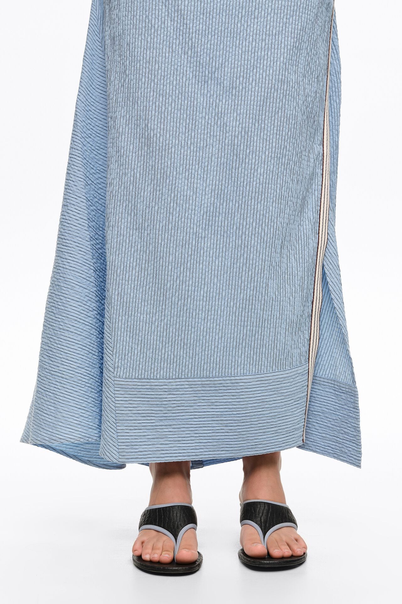 ROBE SANS MANCHES BRIDE SUPERPOSÉE RAYURES BLEUES (Copie)