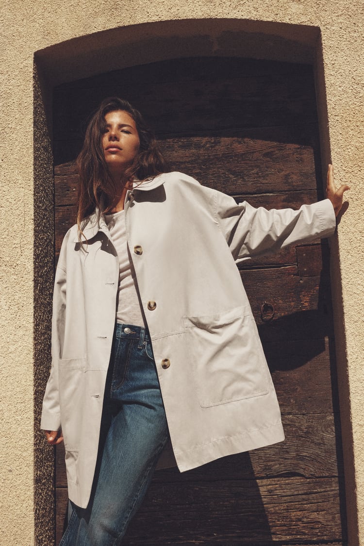 TRENCH OVERSIZED Â POCHES SABLE