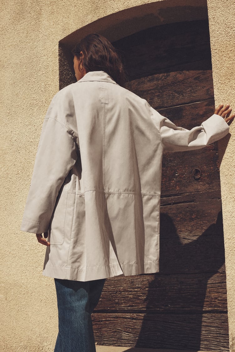 TRENCH OVERSIZED Â POCHES SABLE