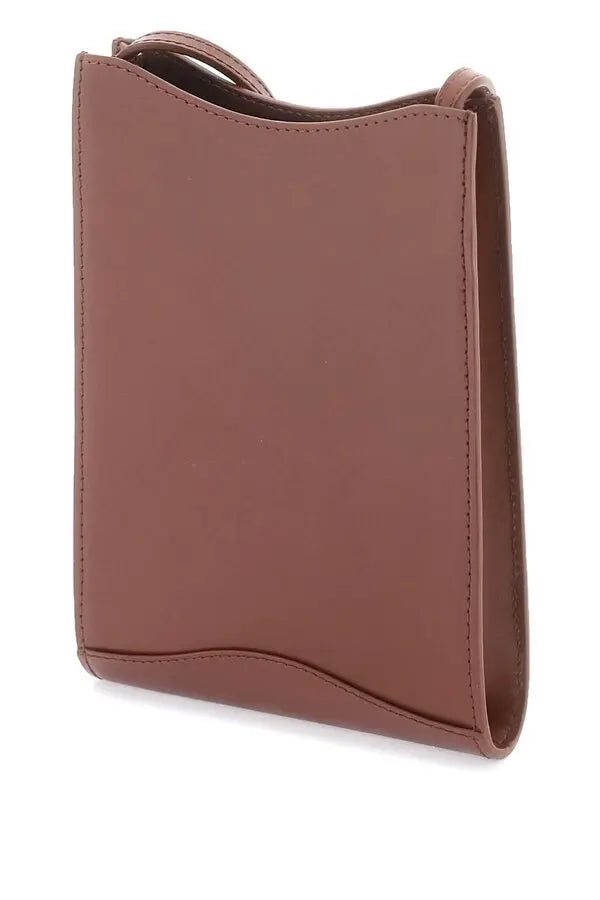 A.P.C. POCHETTE TOUR DE COU EN CUIR LISSE JAMIE