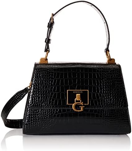 Sac Bandoulière Guess Femme Stephi Croc Print Black