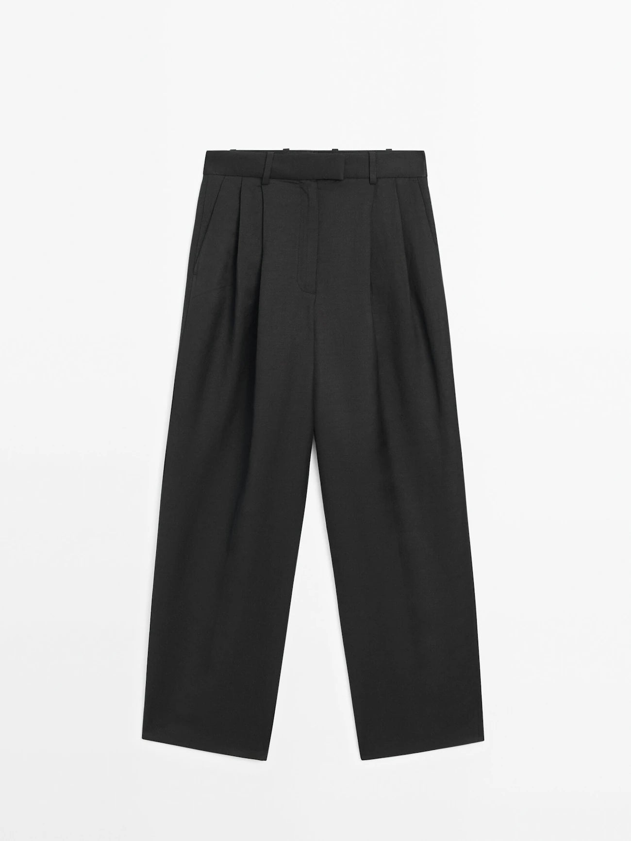 PANTALON DE COSTUME AVEC LIN MASSIMO DUTTI