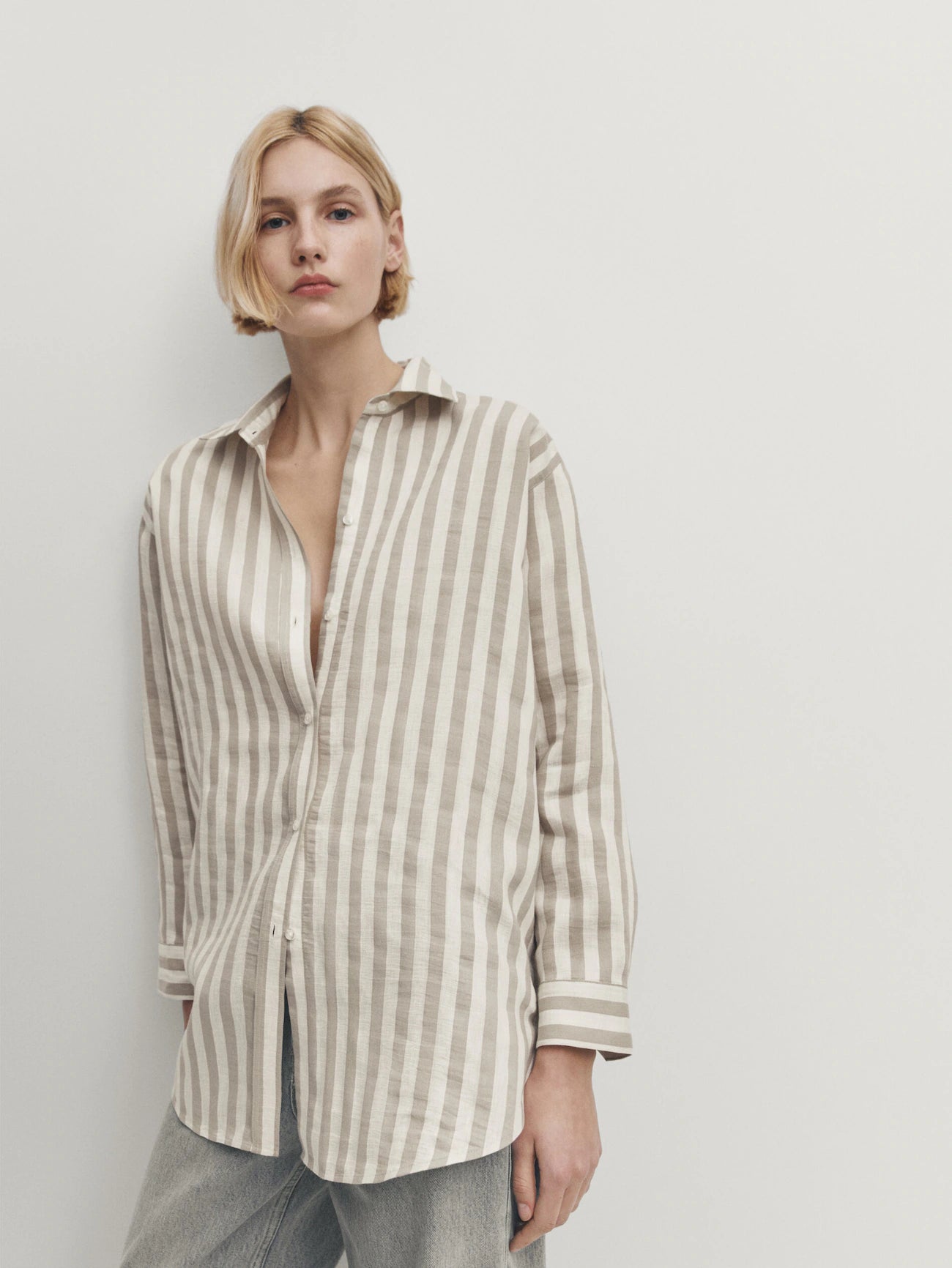 CHEMISIER À RAYURES MASSIMO DUTTI