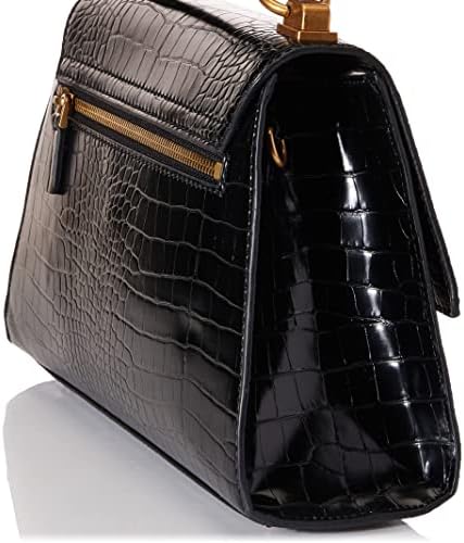 Sac Bandoulière Guess Femme Stephi Croc Print Black