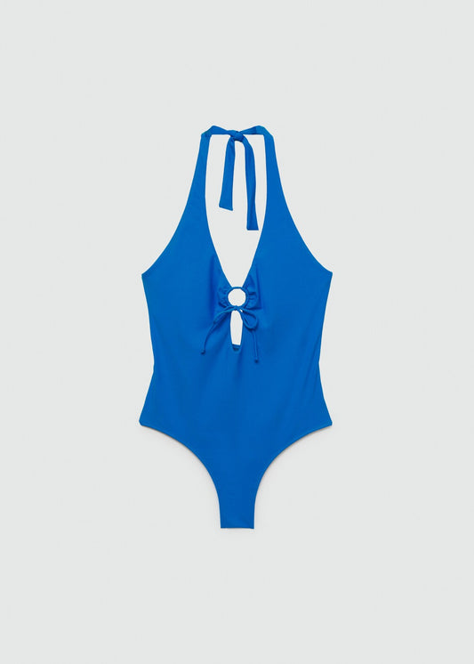MAILLOT DE BAIN EMMANCHURES AMÉRICAINES NOEUD