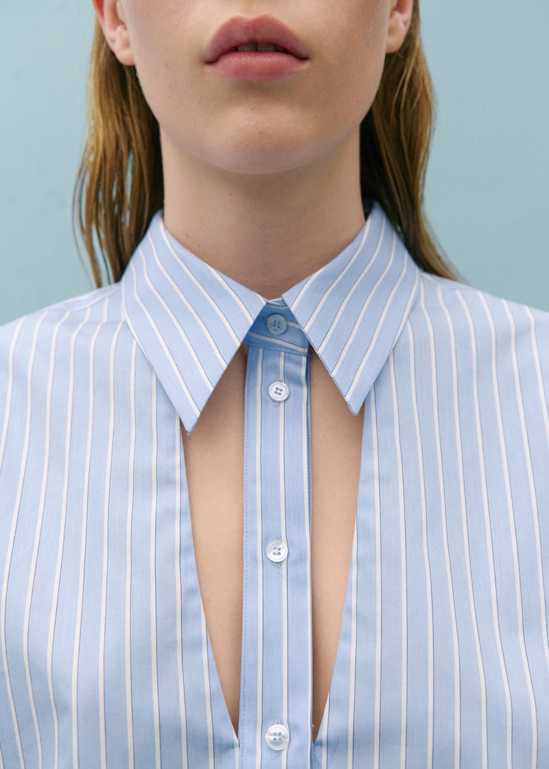 Chemise Rayures Cut-Out VICTORIA BECKHAM X MANGO