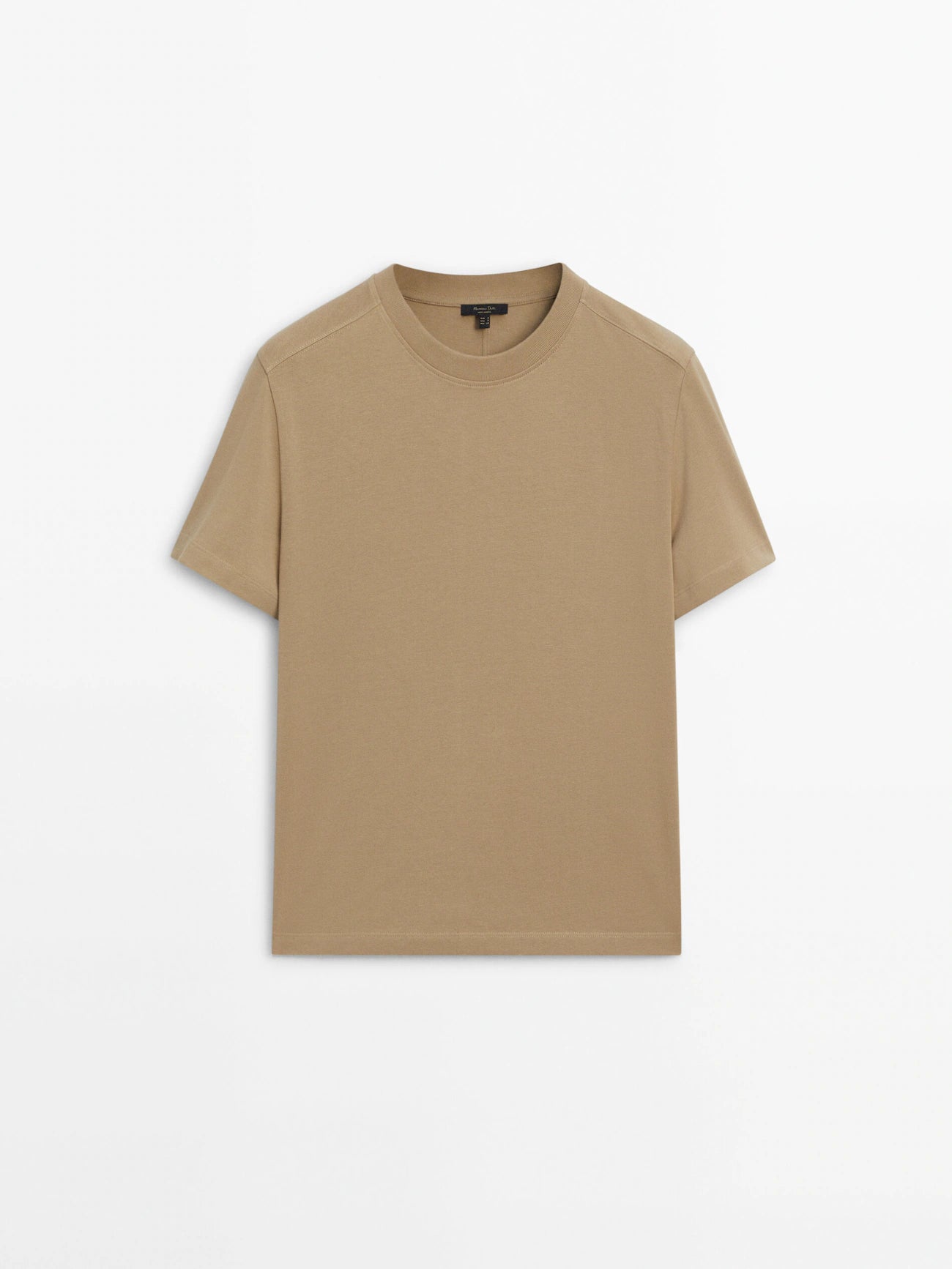 T-SHIRT EN COTON À MANCHES COURTES Massimo DUTTI