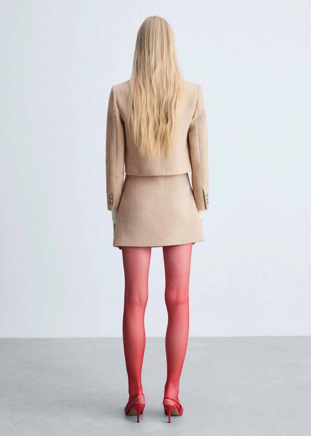 VESTE CROP BOUTONS MANGO