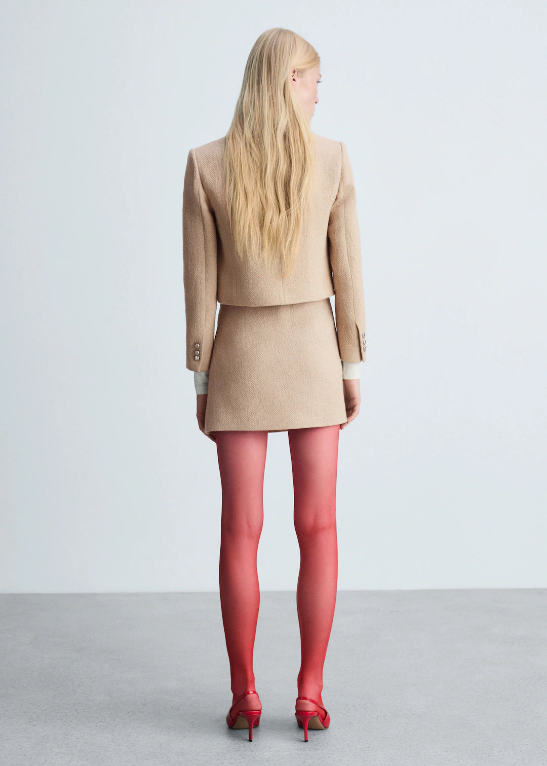 VESTE CROP BOUTONS MANGO