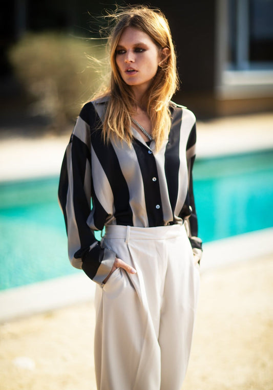 CHEMISE OVERSIZE À RAYURES