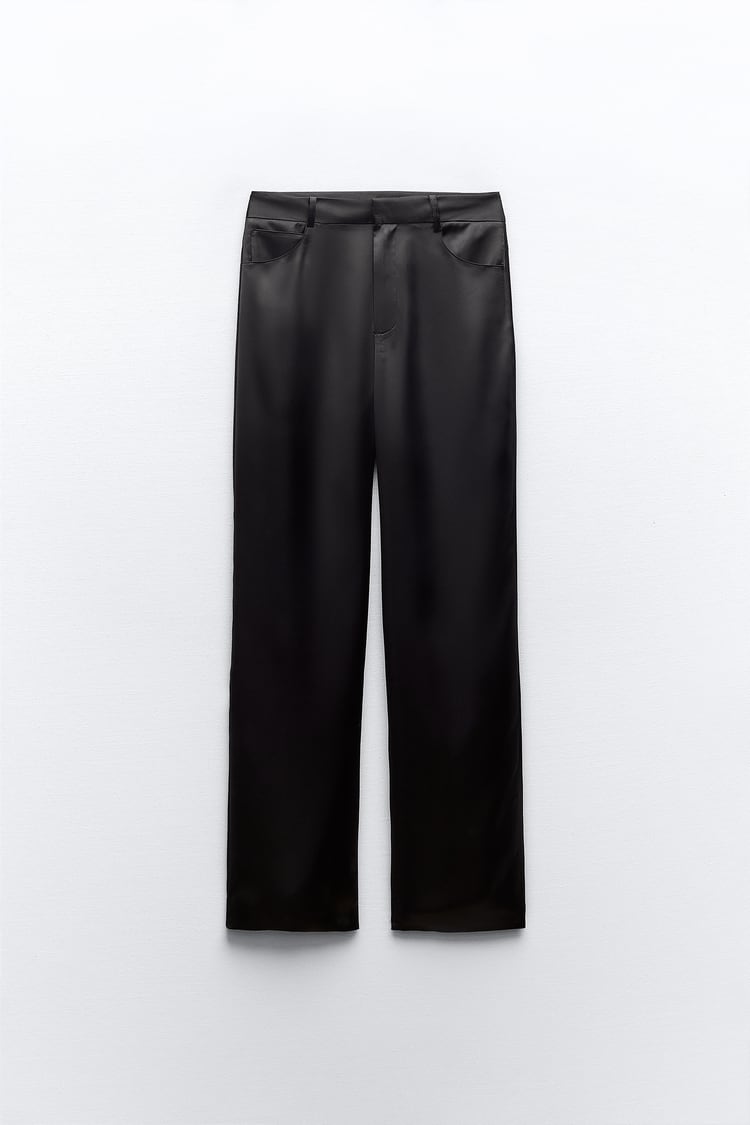 PANTALON DROIT SATINÉ