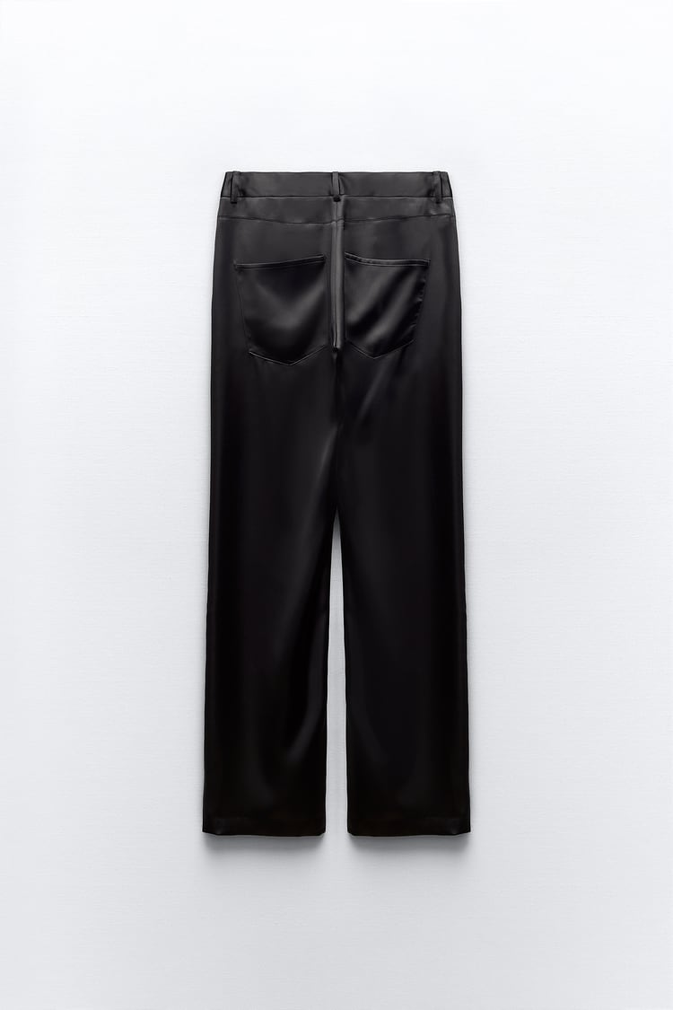 PANTALON DROIT SATINÉ