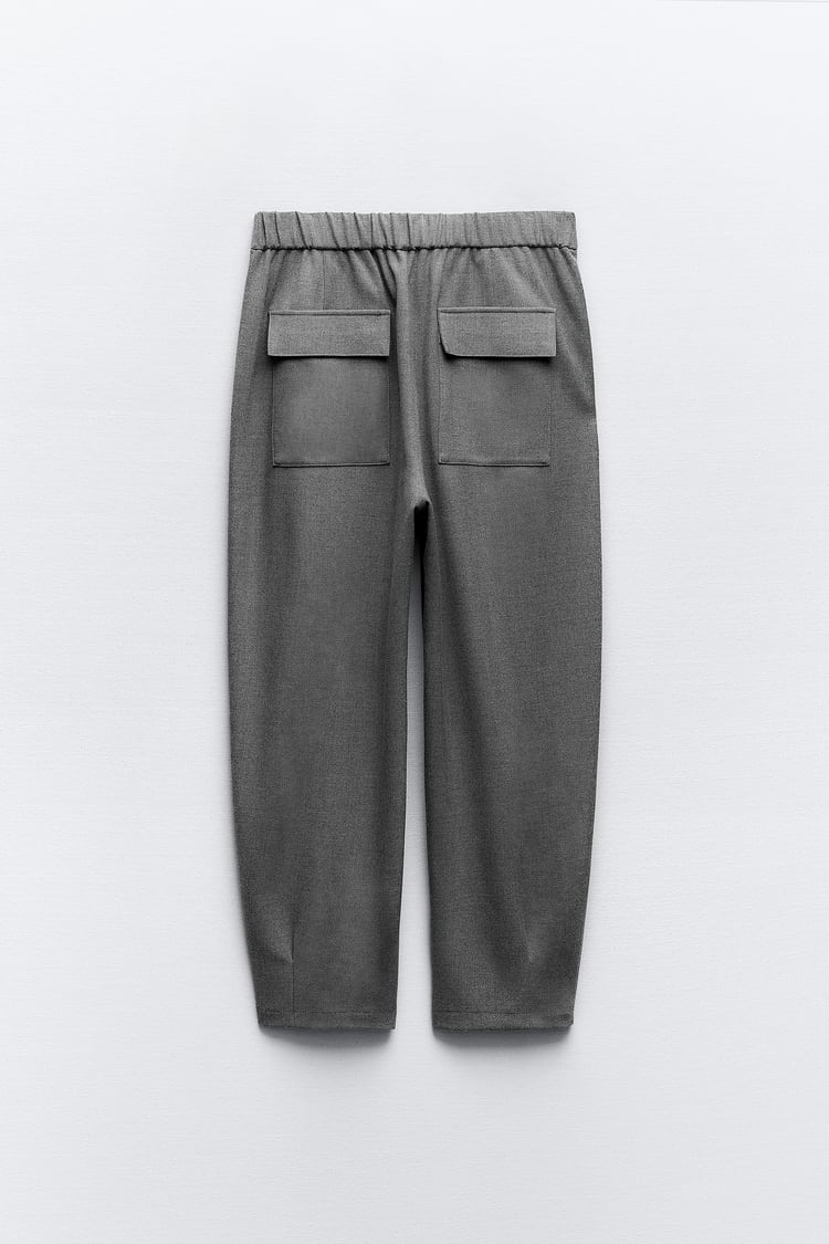 PANTALON CAROTTE AVEC PINCES À L'OURLET