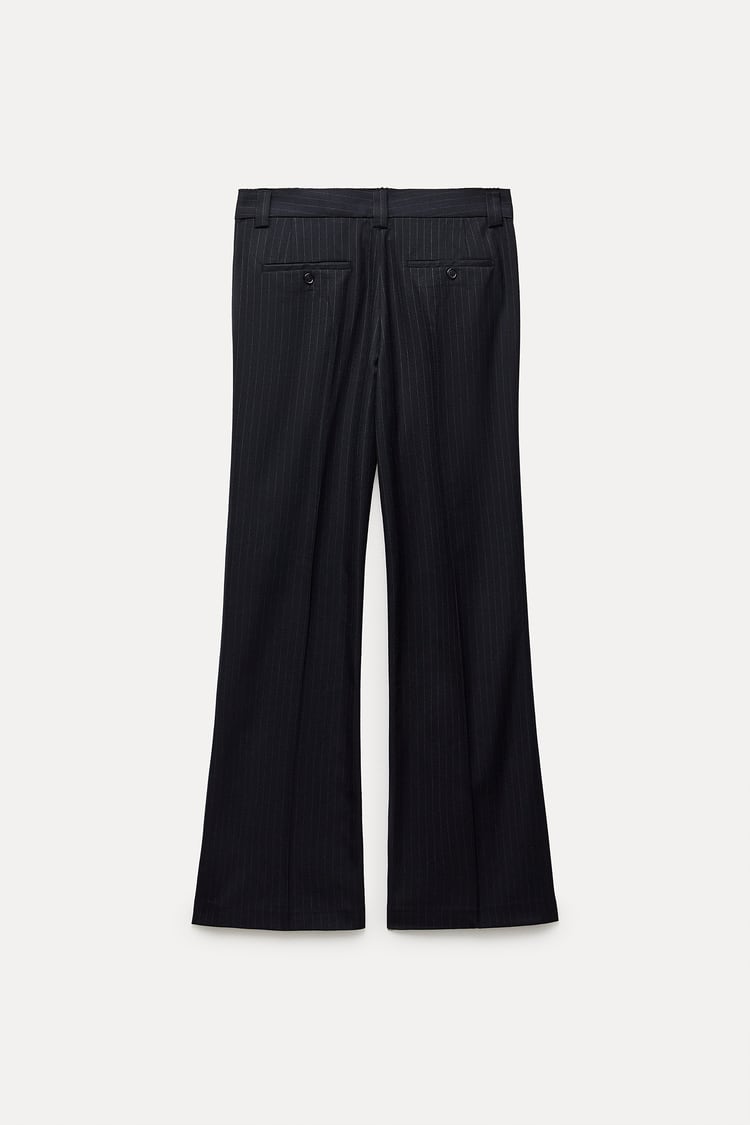 Ensemble Gilet Sans Manches Oversize /Pantalon À Rayures Fines Collection ZW