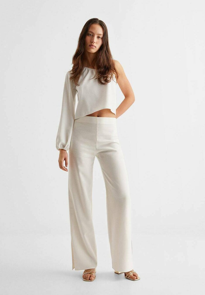 ENSEMBLE HAUT ASYMÉTRIQUE | PANTALON FLUIDE MANGO