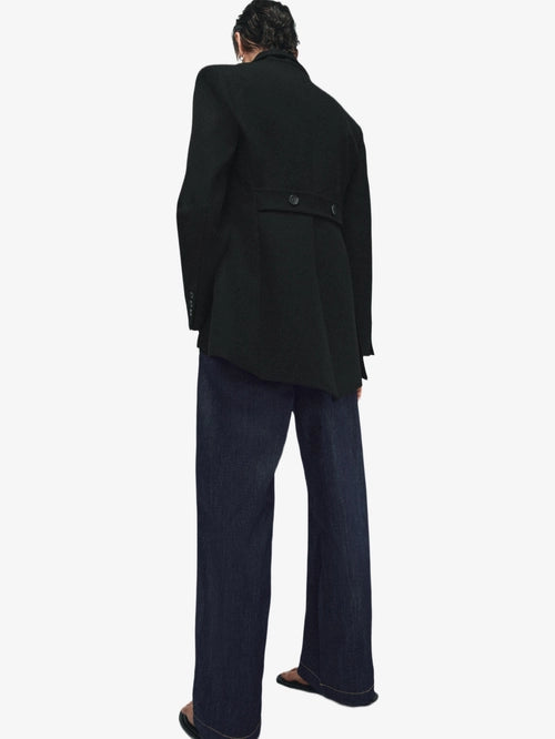 JEAN LARGE À PLIS TAILLE HAUTE