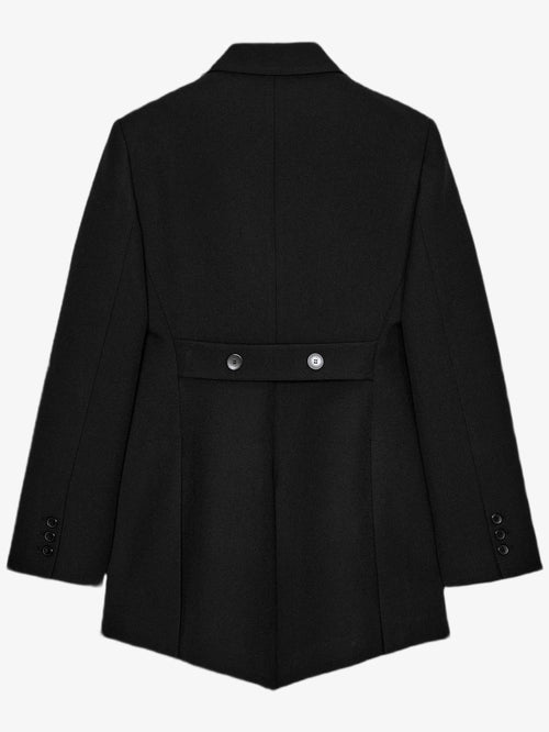 BLAZER ASYMÉTRIQUE À CARREAUX AVEC LAINE ZW COLLECTION LIMITED EDITION