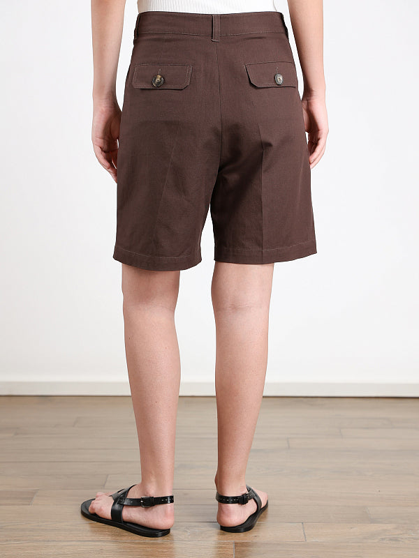 SHORT EN COTON ET LIN