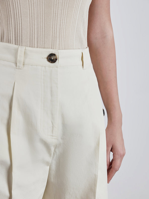 SHORT EN COTON ET LIN