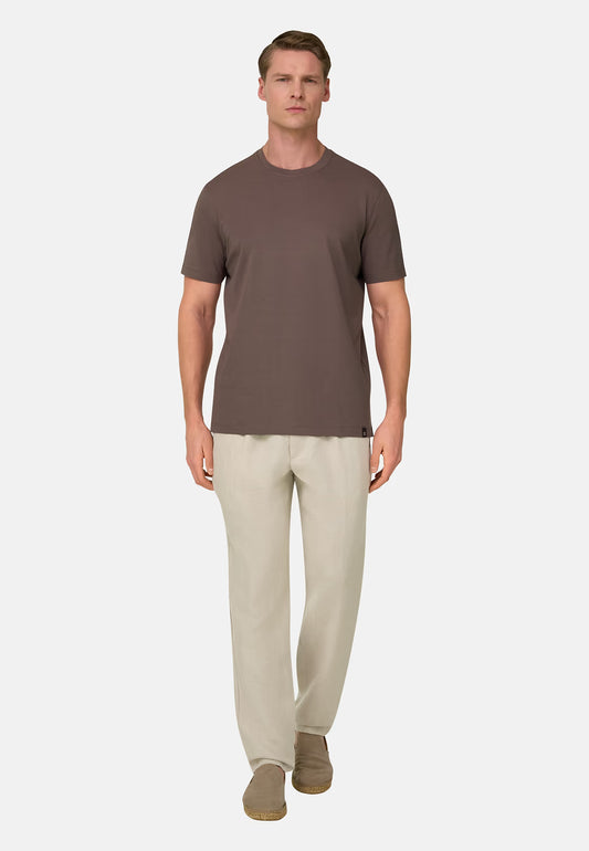 ESPADRILLES TELLIN EN CUIR SUÉDÉ TAUPE